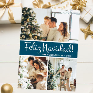 Cartes Pour Fêtes Annuelles Collage photo de Feliz Navidad