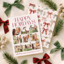 Collage photo de ruban de fêtes de fin d'année