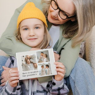 Cartes Pour Fêtes Annuelles Collage photo et devis cadeau de la meilleure gran