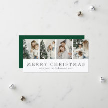 Collage photo minimaliste moderne Noël vert