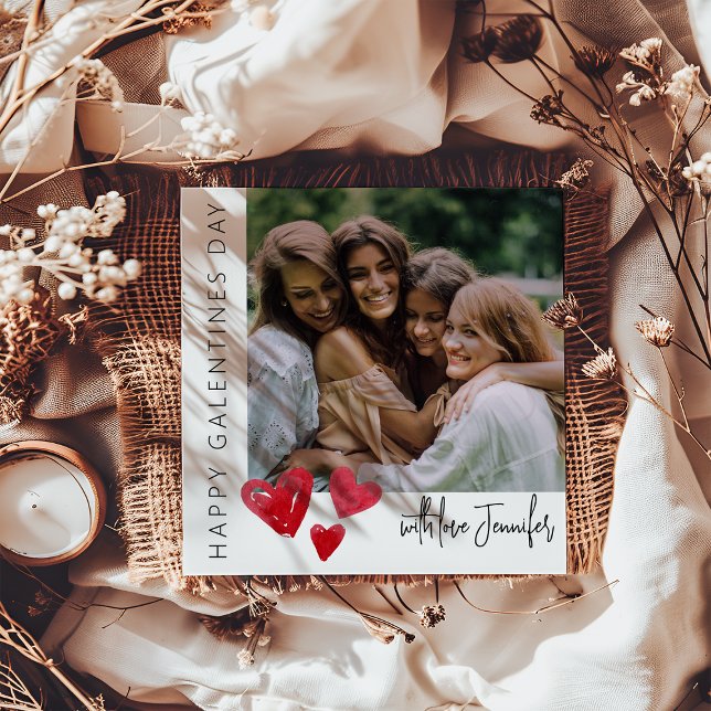 Cartes Pour Fêtes Annuelles Collage photo moderne 5 | Fête des Galentines (Créateur téléchargé)