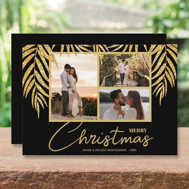 Cartes Pour Fêtes Annuelles Collage photo multi-tropicale Noël (Créateur téléchargé)