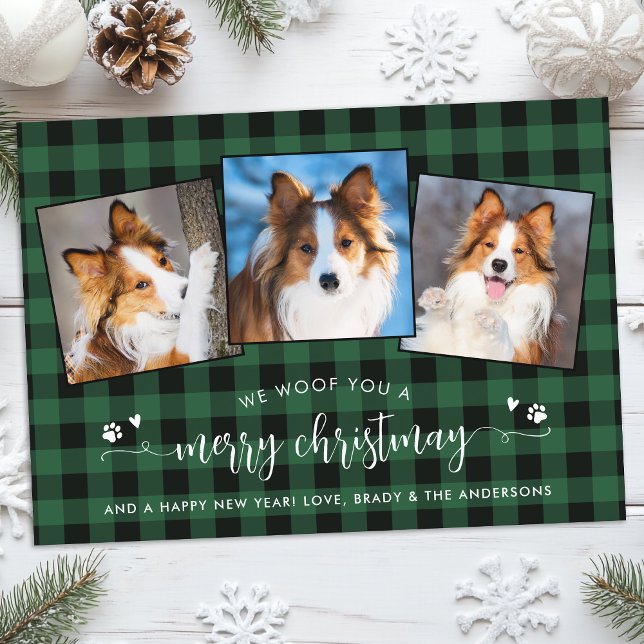 Cartes Pour Fêtes Annuelles Collage photo personnalisé pour animaux domestique (Créateur téléchargé)