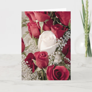 Cartes Pour Fêtes Annuelles collection blanche de 12 du rouge 1 boutons de