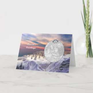 Cartes Pour Fêtes Annuelles Collines réfrigérées (cadre photo)