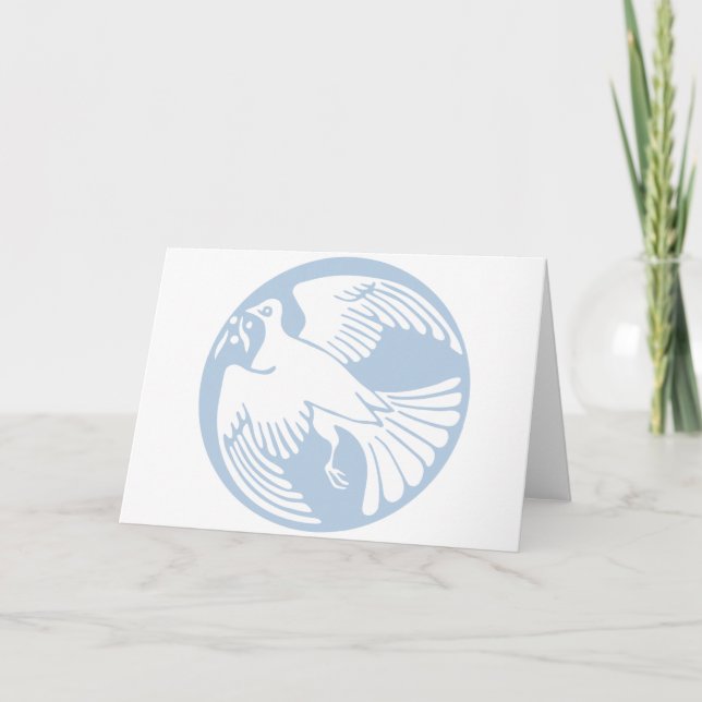 Cartes Pour Fêtes Annuelles colombe de paix (Devant)
