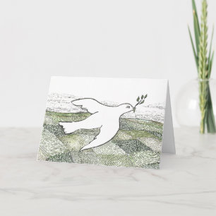 Cartes Pour Fêtes Annuelles Colombe de paix - couleur