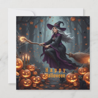 Cartes Pour Fêtes Annuelles Color Sorcery Halloween Family