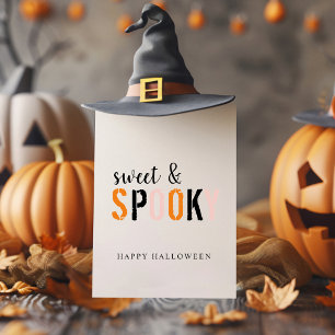 Cartes Pour Fêtes Annuelles Coloré Sucré Et Effrayant Joyeux Halloween
