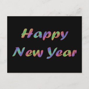 Cartes Pour Fêtes Annuelles Colorful Happy New Year
