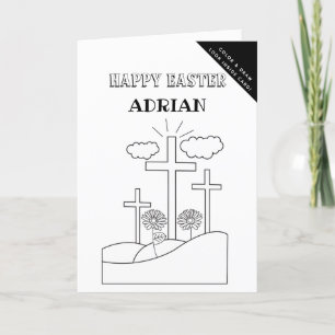 Cartes Pour Fêtes Annuelles Coloriage & Dessin Personnalisés Pâques Religieux