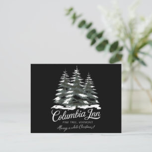 Cartes Pour Fêtes Annuelles Columbia Inn Pine Tree Vermont Un Noël Blanc