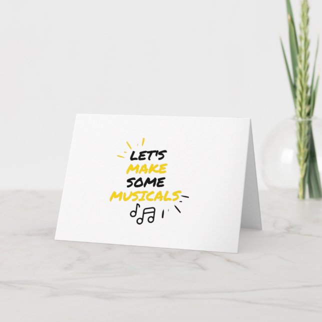 Cartes Pour Fêtes Annuelles Comédie musicale et théâtre de Broadway (Devant)