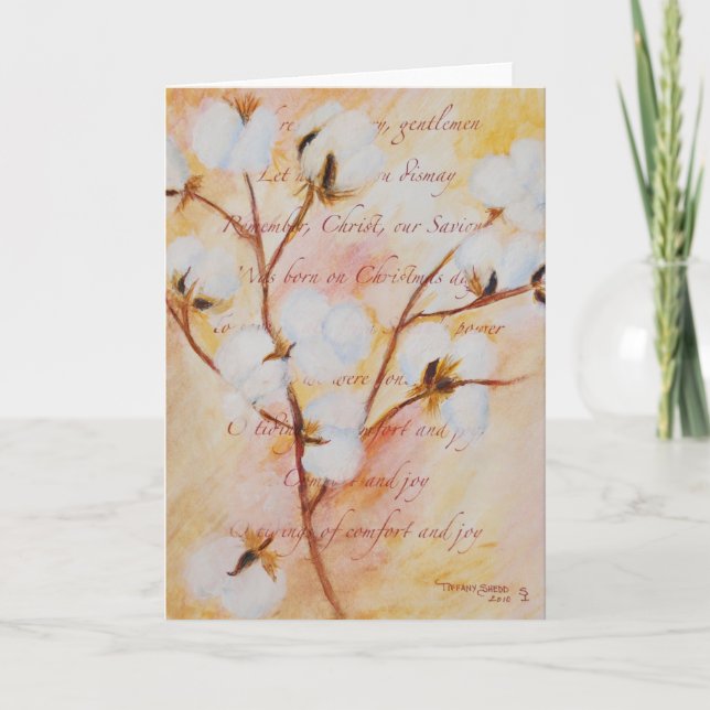 Cartes Pour Fêtes Annuelles Comfort&Joy (Devant)