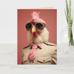 Cartes Pour Fêtes Annuelles Commandeur de poulet de Pâques élégant