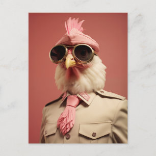 Cartes Pour Fêtes Annuelles Commandeur de poulet de Pâques élégant