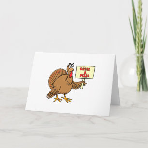 Cartes Pour Fêtes Annuelles Commandez Une Pizza Thanksgiving Turquie