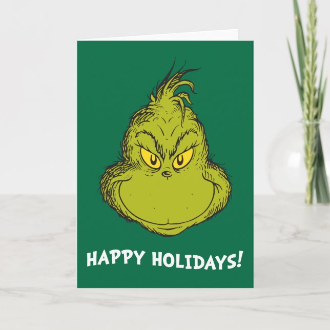 Cartes Pour Fêtes Annuelles Comment Grinch a volé Noël Classique Grinch (Devant)