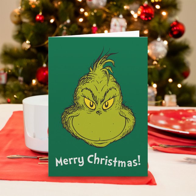 Cartes Pour Fêtes Annuelles Comment Grinch Stole Christmas Classic Grinch (Card on table)