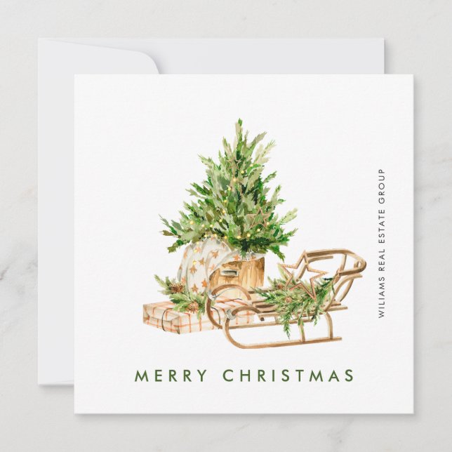 Cartes Pour Fêtes Annuelles Composition de Noël bohème élégante pour les entre (Devant)
