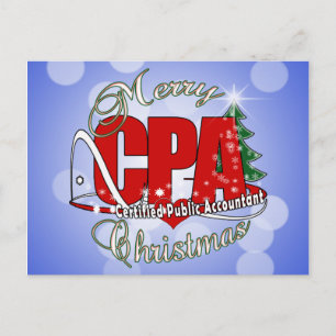 Cartes Pour Fêtes Annuelles Comptable public certifié CPA CHRISTMAS