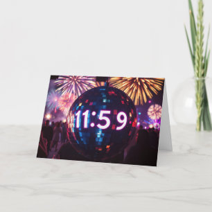 Cartes Pour Fêtes Annuelles Compte à rebours de la veille du Nouvel An