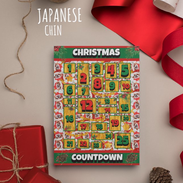 Cartes Pour Fêtes Annuelles Compte à rebours japonais Chin Calendrier de l'Ave (Créateur téléchargé)