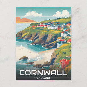 Cartes Pour Fêtes Annuelles Comté de Cornouailles Angleterre côte de Cornouail