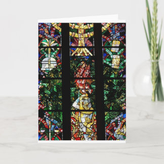 CARTES POUR FÊTES ANNUELLES CONCEPTION CLASSIQUE EN VERRE SOUILLÉ DE FRANÇAIS