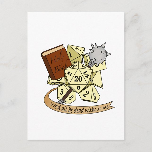 Cartes Pour Fêtes Annuelles Conception de dés de classe (Devant)
