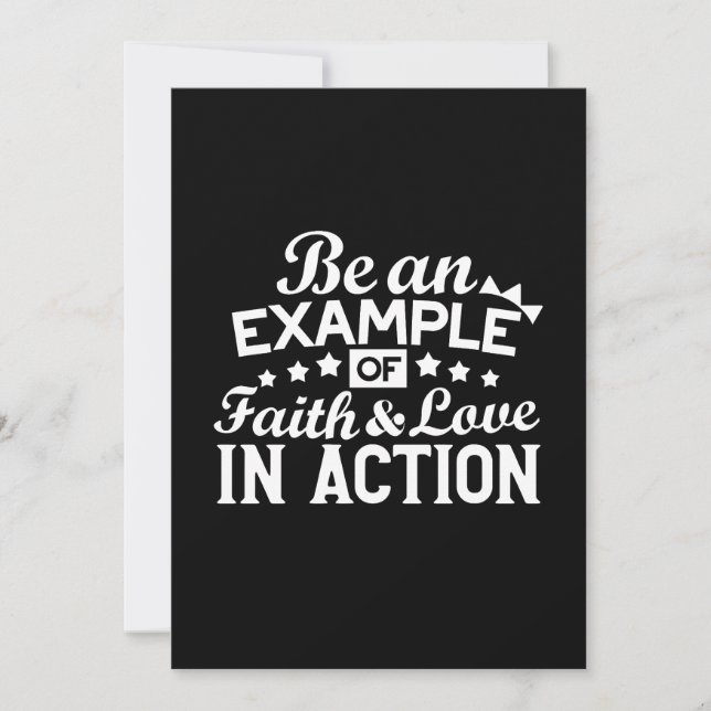 Cartes Pour Fêtes Annuelles Conception de la motivation chrétienne - Foi, Amou (Devant)