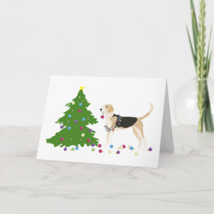 Cartes Pour Fêtes Annuelles Conception de Noël Foxhound