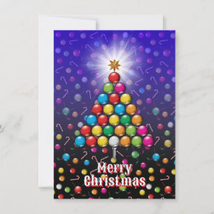 Cartes Pour Fêtes Annuelles Conception de Noël joyeux golf