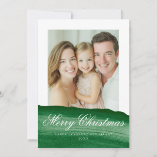 Cartes Pour Fêtes Annuelles Conception de Noël joyeux moderne vert