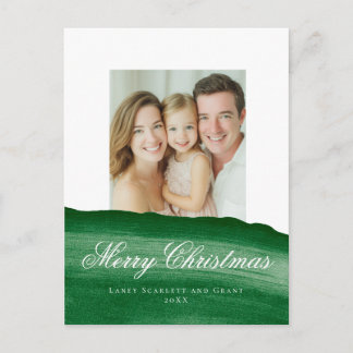 Cartes Pour Fêtes Annuelles Conception de Noël joyeux moderne vert