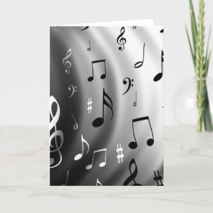 Cartes Pour Fêtes Annuelles Conception de notes musicales
