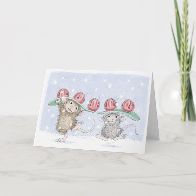 Cartes Pour Fêtes Annuelles Conception de souris maison® (Devant)
