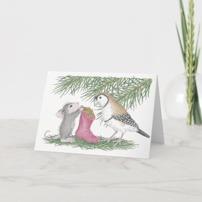 Cartes Pour Fêtes Annuelles Conception de souris maison® (Devant)
