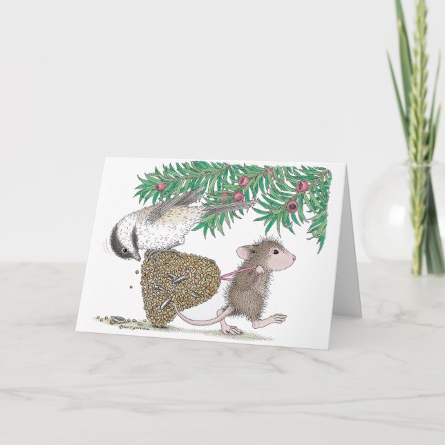 Cartes Pour Fêtes Annuelles Conception de souris maison® (Devant)