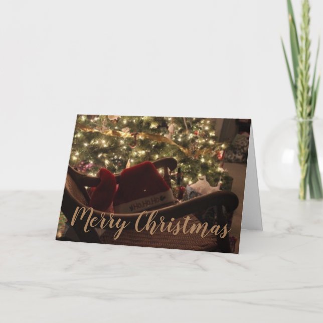 Cartes Pour Fêtes Annuelles Conception élégante et personnalisée de l'arbre de (Devant)