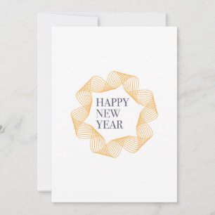 Cartes Pour Fêtes Annuelles Conception élégante et simple de "Joyeuse Année"