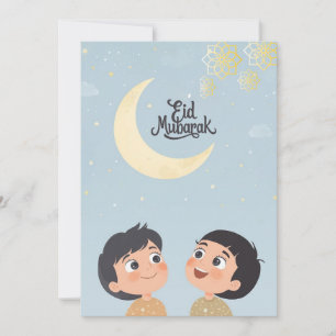 Cartes Pour Fêtes Annuelles Conception joyeuse d'Eid al-Fitr