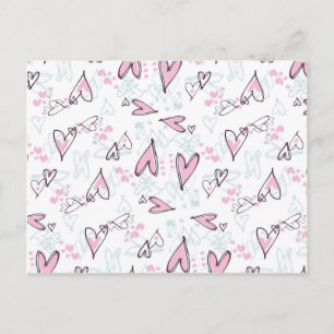 Cartes Pour Fêtes Annuelles Conception rose mignonne de Saint-Valentin d'amour