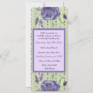 Cartes Pour Fêtes Annuelles Conception Rose violette