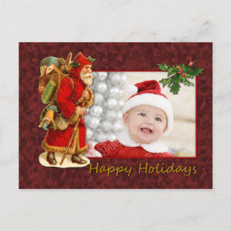 Cartes Pour Fêtes Annuelles Conception Vintage père Noël