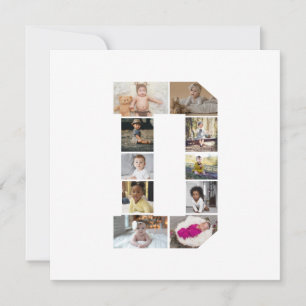 Cartes Pour Fêtes Annuelles Concevez votre propre lettre D photo Collage