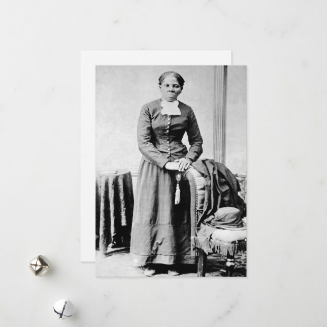 Cartes Pour Fêtes Annuelles Conducteur Harriet Tubman Chemin de fer souterrain (Devant/Arrière en situation)