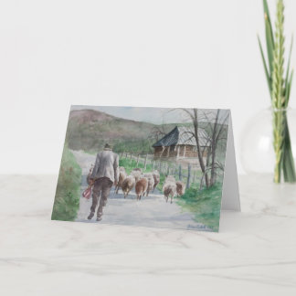 Cartes Pour Fêtes Annuelles Conduite des moutons