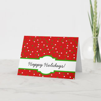 Cartes Pour Fêtes Annuelles Confettis de Noël •  La cannelle d'un rouge ardent
