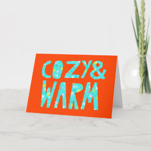 Cartes Pour Fêtes Annuelles Confortable et chaleureux